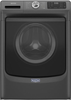 Maytag - 4.5 Cu. Ft. High Efficiency Stackable Front Load Washer with Steam and Extra Power Button - Volcano Black