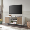 Camden&Wells - Julian TV Stand for TVs up to 65" - White/Antiqued Gray Oak