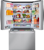 LG - 25.5 cu ft Frenh Door Refrigerator with InstaView - Stainless steel