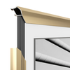 Frame My TV.com - Deco Alloy Prismatic Bezel for Samsung The Frame TV - 55" (2021-2022) - Pale Gold