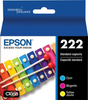 Epson - T222 Color Combo Ink Cart, Std Cap