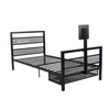 X Rocker - Twin Basecamp Bed w/TV Mount - Black