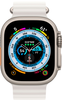 Apple Watch Ultra (GPS + Cellular) 49mm Titanium Case with White Ocean Band - Titanium