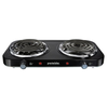 Proctor Silex Electric Double Burner Cooktop with Adjustable Temperature - BLACK