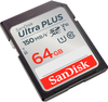 SanDisk - Ultra PLUS 64GB SDXC UHS-I Memory Card