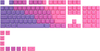 Glorious - GPBT Dye Sublimated Keycaps 114 Keycap Set for 100% 85% 80% TKL 60% Compact 75% Mechanical Keyboard