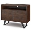 Simpli Home - Lowry 42 inch TV Media Stand - Distressed Charcoal Brown