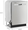Whirlpool - Top Control Built-In Dishwasher with Boost Cycle 55 dBa - Stainless steel