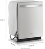 Whirlpool - Top Control Built-In Dishwasher with 3rd Rack and 51 dBa - Stainless steel