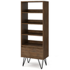 Simpli Home - Chase Tall Bookcase - Rustic Natural Aged Brown