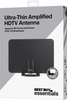 Best Buy essentials™ - Amplified Ultra-Thin Film Indoor HDTV Antenna - Black