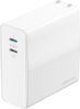 Insignia™ - 140W Dual Port USB-C Compact Wall Charger Kit for MacBook Pro 16” & Other Devices - White