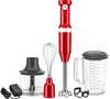 KitchenAid Cordless Variable Speed Hand Blender with Chopper and Whisk Attachment - KHBBV83 - Empire Red