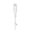 Belkin - BOOSTCHARGE Flex USB-C® Cable with Lightning Connector - White