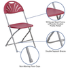 Flash Furniture - Hercules Folding Chair - Burgundy
