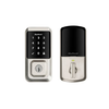 Kwikset - Halo Smart Lock Wi-Fi Replacement Deadbolt with App/Touchscreen/Key Access - Satin Nickel