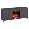 Camden&Wells - Jasper Log Fireplace TV Stand for Most TVs up to 65" - Charcoal Gray