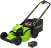 Greenworks - 21" 80-Volt Pro 3-in-1 Lawn Mower (4.0Ah Battery and Charger Included) - Green
