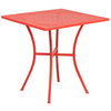 Flash Furniture - Oia Contemporary Patio Table - Coral