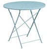 Flash Furniture - Oia Contemporary Patio Table - Sky Blue