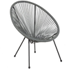 Flash Furniture - Valencia Oval Comfort Take Ten  Contemporary Bungee Bungee Chair - Grey