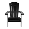 Flash Furniture - Charlestown Adirondack Chair (set of 4) - Black