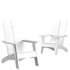 Flash Furniture - Sawyer Adirondack Chair (set of 2) - White