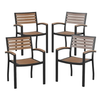 Flash Furniture - Lark Patio Chair (set of 4) - Teak