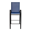 Flash Furniture - Brazos Modern Fabric Patio Barstool (set of 4) - Navy