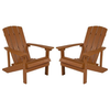 Flash Furniture - Charlestown Adirondack Chair (set of 2) - Teak