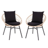 Flash Furniture - Devon Patio Lounge Chair - Tan/Black