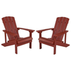 Flash Furniture - Charlestown Adirondack Chair (set of 2) - Red