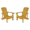 Flash Furniture - Charlestown Adirondack Chair (set of 2) - Yellow