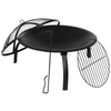 Flash Furniture - Chelton Fire Pit - Black