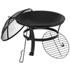 Flash Furniture - Chelton Fire Pit - Black