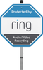 Ring - Security Yard Sign - White/Blue