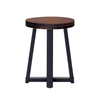 Walker Edison - Rustic Distressed Counter-Height Solid Wood Dining Stool - Mahogany