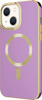 AMPD - Gold Bumper Soft Case with MagSafe for Apple iPhone 14 / iPhone 13 - Lilac Purple