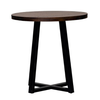 Walker Edison - Rustic Distressed Counter-Height Solid Wood Dining Stool - Mahogany