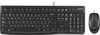 Logitech - Desktop USB Keyboard and Mouse - Black