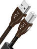 AudioQuest - 2.5' USB A-to-USB B Cable - Black/Coffee