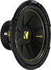 KICKER - CompC 12" Single-Voice-Coil 4-Ohm Subwoofer - Black