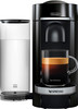 Nespresso - VertuoPlus Deluxe Coffee Maker and Espresso Machine with Aeroccino Milk Frother by DeLonghi - Piano Black