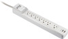 Insignia™ - 7-Outlet/2-USB Surge Protector - White