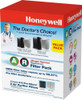 Honeywell - Charcoal and HEPA Filters for Air Purifiers (3-Pack) - Black/white