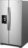 Whirlpool - 24.6 Cu. Ft. Side-by-Side Refrigerator - Stainless steel