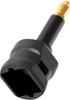 AudioQuest - Toslink-to-3.5mm Mini Optical Adapter - Black