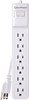 CyberPower - 6-Outlet Surge Protector Strip - White