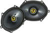 KICKER - CS Series 6" x 8" 2-Way Car Speakers with Polypropylene Cones (Pair) - Yellow/Black