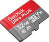 SanDisk - Ultra Plus 32GB microSDHC UHS-I Memory Card